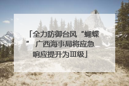 全力防御台风“蝴蝶” 广西海事局将应急响应提升为Ⅲ级