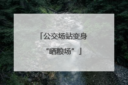 公交场站变身“晒粮场”