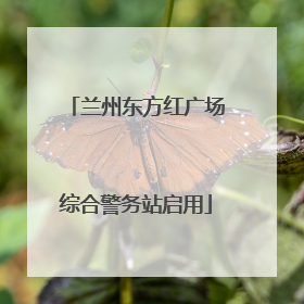 兰州东方红广场综合警务站启用
