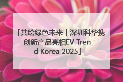 共绘绿色未来丨深圳科华携创新产品亮相EV Trend Korea 2025