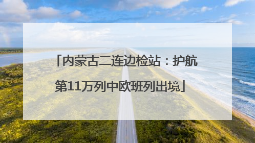 内蒙古二连边检站：护航第11万列中欧班列出境