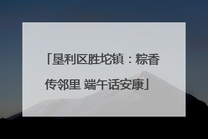 垦利区胜坨镇：粽香传邻里 端午话安康