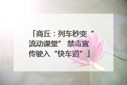 商丘：列车秒变“流动课堂” 禁毒宣传驶入“快车道”