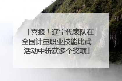 喜报！辽宁代表队在全国计量职业技能比武活动中斩获多个奖项