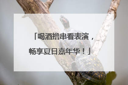 喝酒撸串看表演，畅享夏日嘉年华！