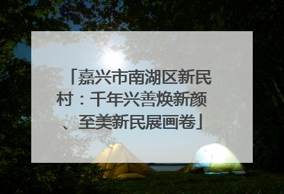 嘉兴市南湖区新民村：千年兴善焕新颜、至美新民展画卷