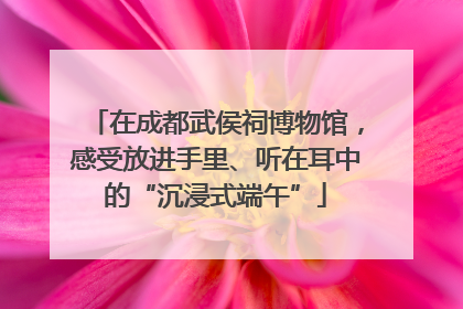 在成都武侯祠博物馆，感受放进手里、听在耳中的“沉浸式端午”