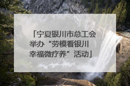 宁夏银川市总工会举办“劳模看银川 幸福微疗养”活动