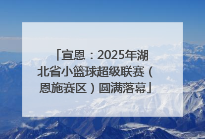 宣恩：2025年湖北省小篮球超级联赛（恩施赛区）圆满落幕