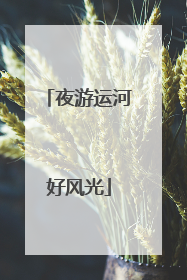 夜游运河好风光
