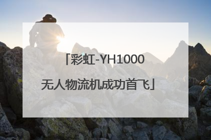 彩虹-YH1000无人物流机成功首飞
