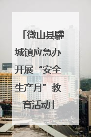微山县驩城镇应急办开展“安全生产月”教育活动