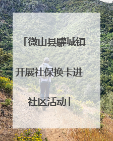微山县驩城镇开展社保换卡进社区活动