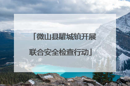 微山县驩城镇开展联合安全检查行动