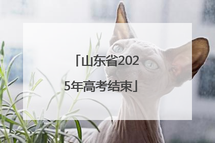 山东省2025年高考结束