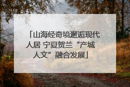山海经奇境邂逅现代人居 宁夏贺兰“产城人文”融合发展