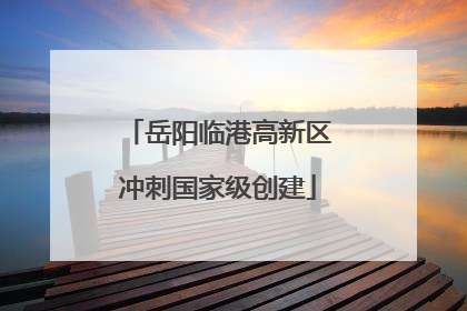 岳阳临港高新区冲刺国家级创建