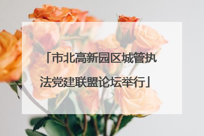 市北高新园区城管执法党建联盟论坛举行