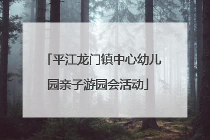 平江龙门镇中心幼儿园亲子游园会活动