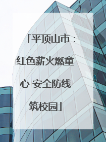 平顶山市：红色薪火燃童心 安全防线筑校园