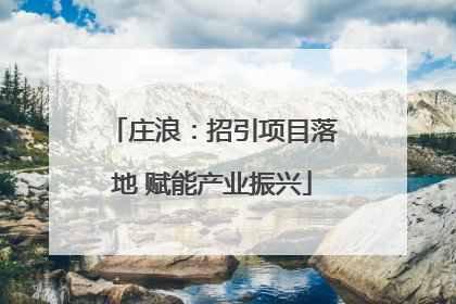 庄浪：招引项目落地 赋能产业振兴