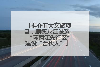 推介五大文旅项目，顺德龙江诚邀“环两江先行区”建设“合伙人”