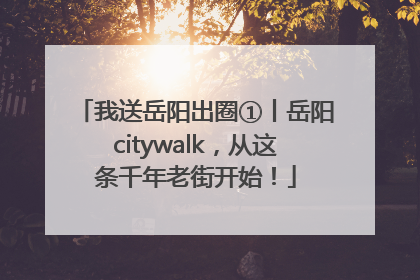 我送岳阳出圈①丨岳阳citywalk，从这条千年老街开始！