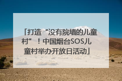 打造“没有院墙的儿童村”！中国烟台SOS儿童村举办开放日活动