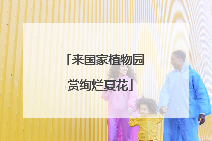 来国家植物园 赏绚烂夏花