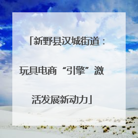 新野县汉城街道：玩具电商“引擎”激活发展新动力