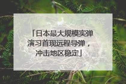 日本最大规模实弹演习首现远程导弹，冲击地区稳定