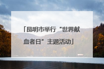 昆明市举行“世界献血者日”主题活动