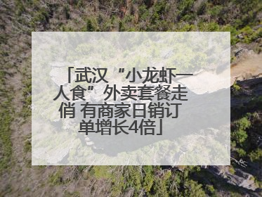 武汉“小龙虾一人食”外卖套餐走俏 有商家日销订单增长4倍