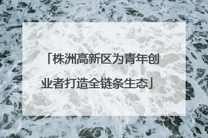 株洲高新区为青年创业者打造全链条生态