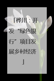 桦川：开发“绿色银行”项目发展乡村经济