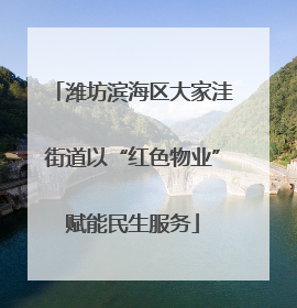 潍坊滨海区大家洼街道以“红色物业”赋能民生服务