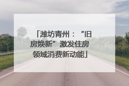 潍坊青州：“旧房焕新”激发住房领域消费新动能