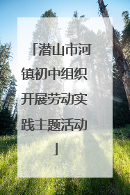 潜山市河镇初中组织开展劳动实践主题活动