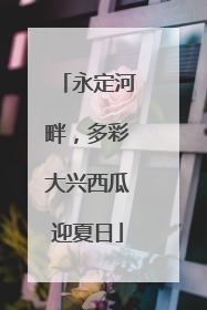 永定河畔，多彩大兴西瓜迎夏日