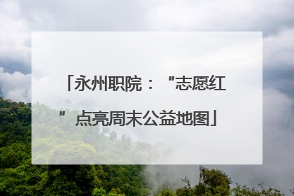 永州职院：“志愿红”点亮周末公益地图