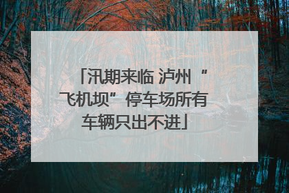 汛期来临 泸州“飞机坝”停车场所有车辆只出不进