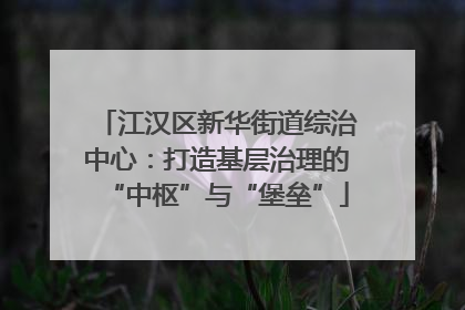 江汉区新华街道综治中心：打造基层治理的“中枢”与“堡垒”