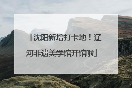 沈阳新增打卡地！辽河非遗美学馆开馆啦