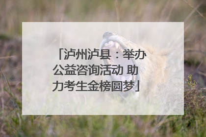 泸州泸县：举办公益咨询活动 助力考生金榜圆梦