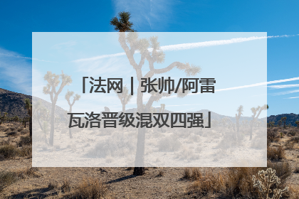 法网｜张帅/阿雷瓦洛晋级混双四强
