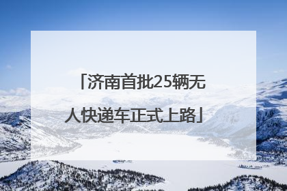 济南首批25辆无人快递车正式上路