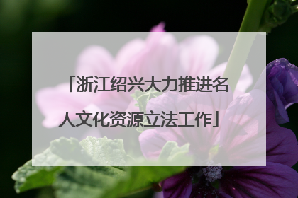 浙江绍兴大力推进名人文化资源立法工作