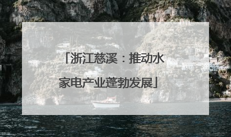 浙江慈溪：推动水家电产业蓬勃发展
