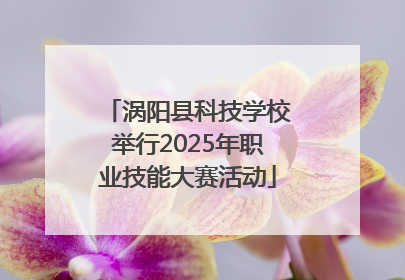 涡阳县科技学校举行2025年职业技能大赛活动
