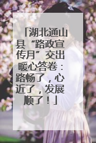 湖北通山县“路政宣传月”交出暖心答卷：路畅了，心近了，发展顺了！